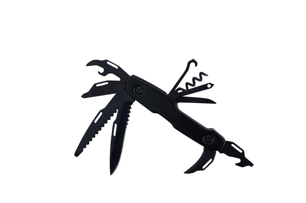 munkees Taschenmesser Black Line kompakt zusammengeklappt auf weißem Hintergrund