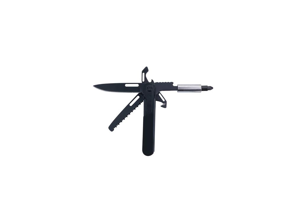 munkees Multitool Bit Set Black Line mit schwarzen Schrauberaufsätzen im Etui
