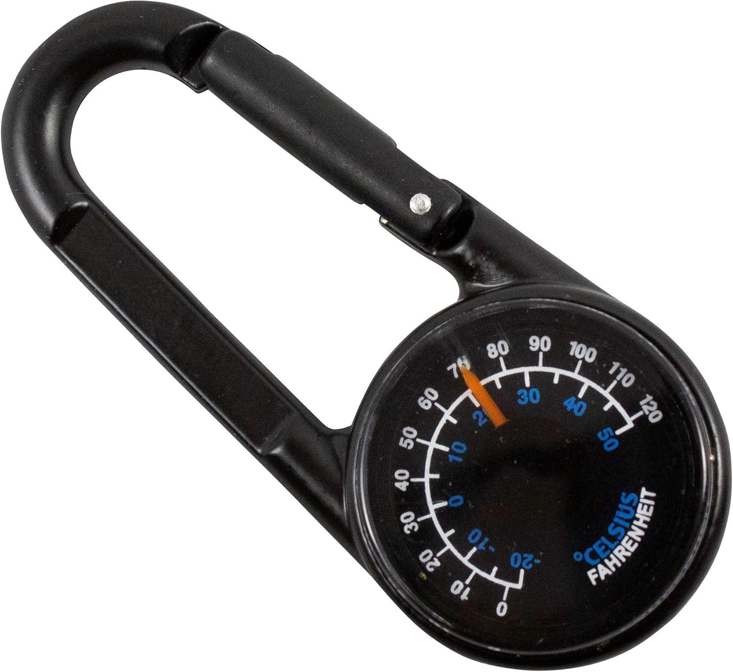 Verpackung munkees Kompass-Karabiner mit Thermometer 2er Set schwarz