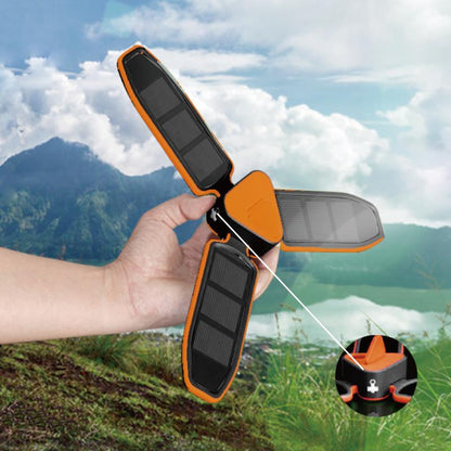 SURYA Solarlampe im Rucksack verstaut platzsparend