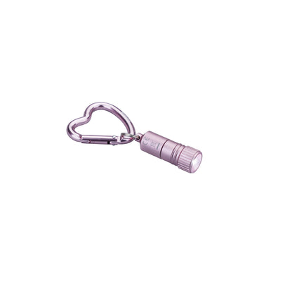 Munkees Mini Taschenlampe Herz-Karabiner pink Farb- und Größenübersicht