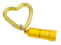 Munkees Mini LED Taschenlampe mit goldenem Herz-Karabiner Hauptansicht