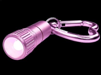 Munkees Herz-Karabiner pink Detailaufnahme Verschlussmechanismus