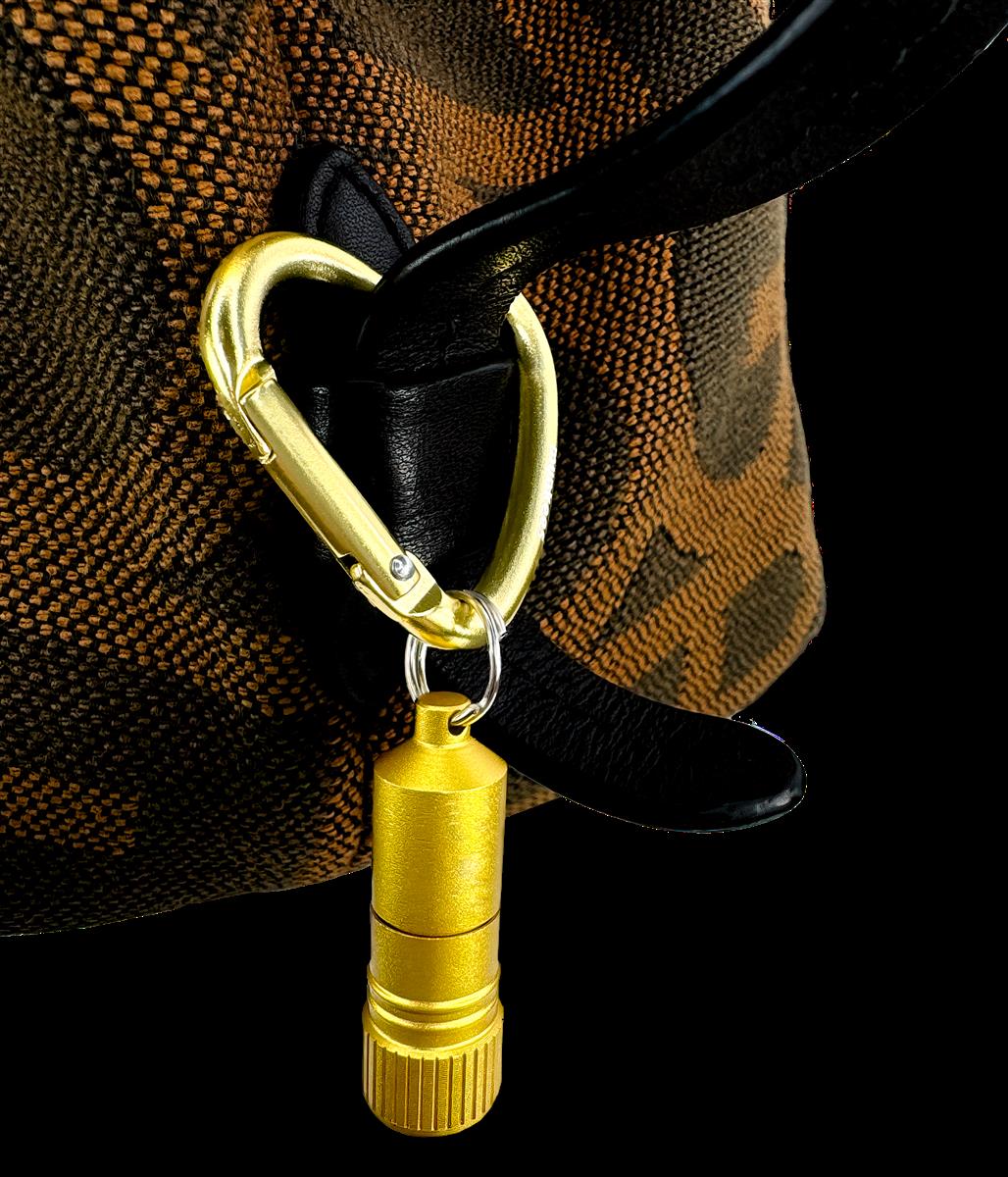 Munkees Mini LED Taschenlampe Batteriefach geöffnet Detail