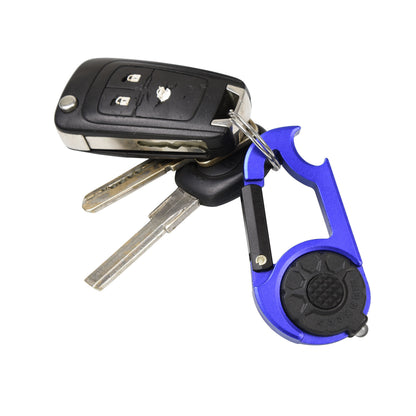 munkees Karabiner LED Flaschenöffner Detailansicht Haken und Verschluss