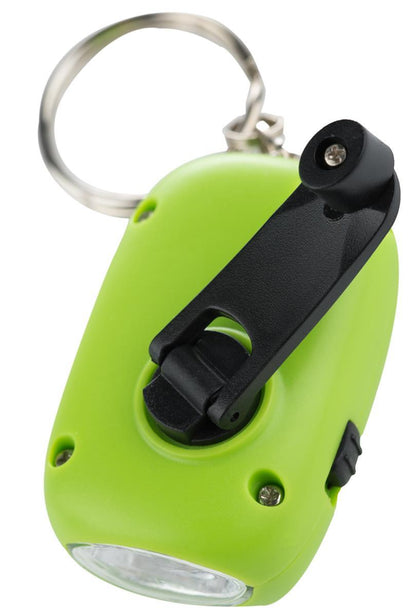 Munkees Solar Dynamo Taschenlampe Dynamo-Kurbel seitliche Detailansicht
