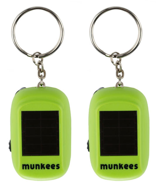 Munkees Mini Solar Dynamo Taschenlampe 2er-Set Hauptansicht beide Lampen