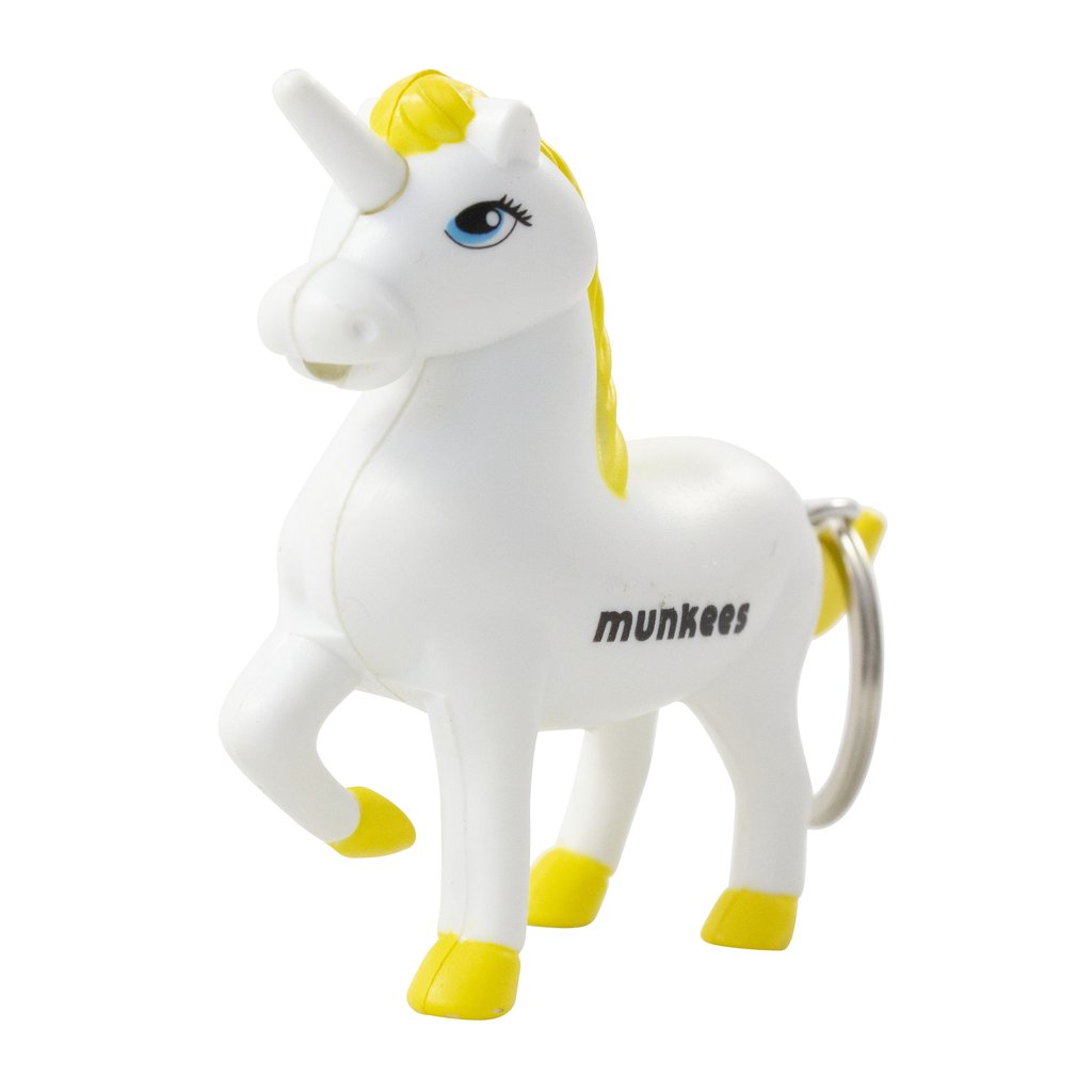 munkees Einhorn Schlüsselanhänger mit LED und Sound