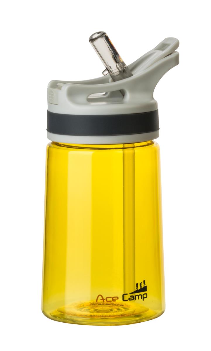 AceCamp TRITAN Trinkflasche BPA-frei mit Trinkhalm beim Sport im Einsatz