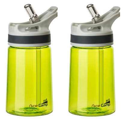 AceCamp TRITAN Trinkflasche mit Trinkhalm Boden Standfläche Nahaufnahme