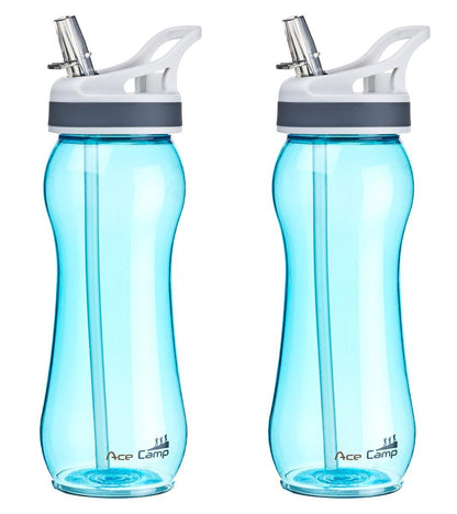Detailaufnahme des Trinkhalms der AceCamp TRITAN Trinkflasche BPA-frei