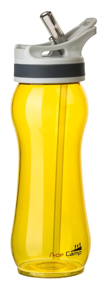 AceCamp TRITAN Trinkflasche mit Trinkhalm – Detailaufnahme des Deckelverschlusses