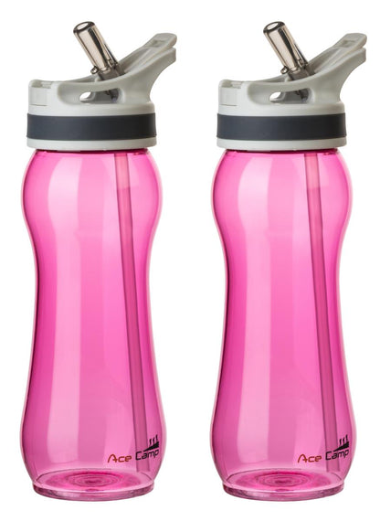 AceCamp TRITAN Trinkflasche BPA-frei mit Trinkhalm Skala Milliliter-Markierung Detail