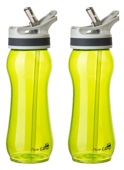 AceCamp TRITAN Trinkflasche BPA-frei Farbvarianten Blau Rosa Transparent nebeneinander