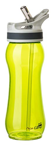BPA-freie AceCamp TRITAN Trinkflasche mit ausklappbarem Trinkhalm seitlich