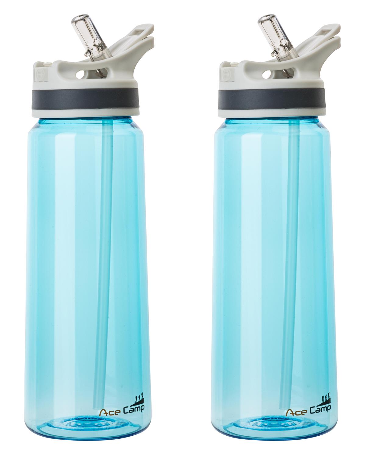 AceCamp TRITAN Trinkflasche BPA-frei mit Trinkhalm beim Sport im Freien