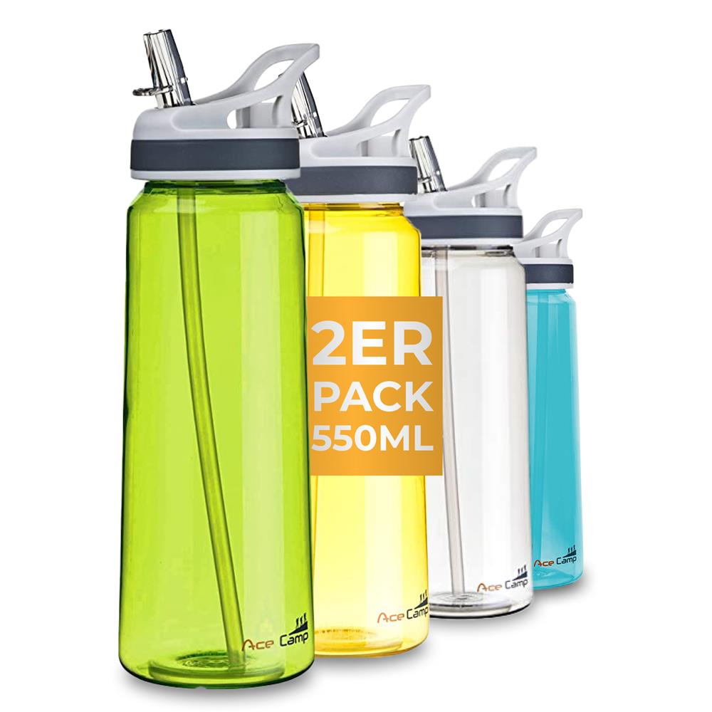 AceCamp TRITAN Trinkflasche BPA-frei transparent mit sichtbarem Füllstand