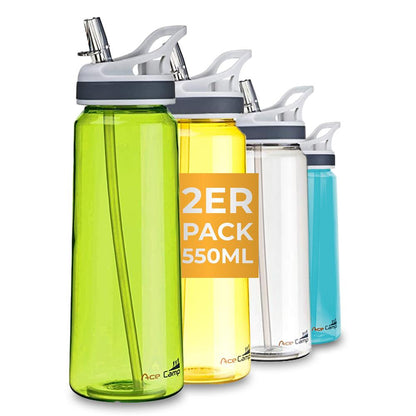 AceCamp TRITAN Trinkflasche BPA-frei transparent mit sichtbarem Füllstand