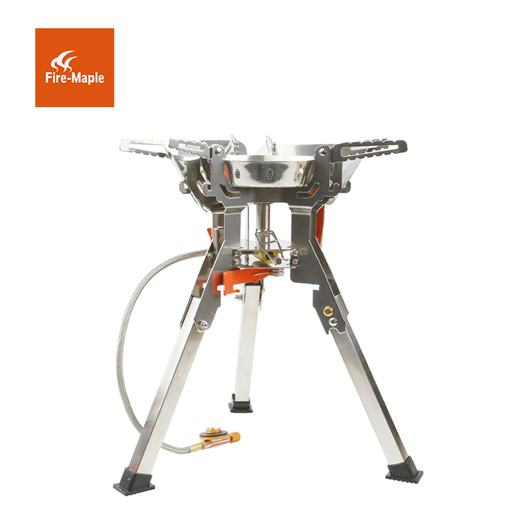 Fire Maple FMS-108 faltbarer Campingkocher 3500W Frontansicht auf weißem Hintergrund