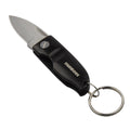 Munkees Klappmesser Schlüsselanhänger geschlossen in Silber aus Edelstahl
