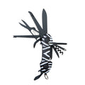 munkees Taschenmesser Zebra mit 15 Funktionen in geschlossenem Zustand
