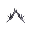 Munkees Edelstahl Multitool 9-in-1 Anthrazit Gesamtansicht auf weißem Hintergrund