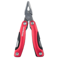 munkees Edelstahl Multi Tool 9 Funktionen rot geschlossen Seitenansicht