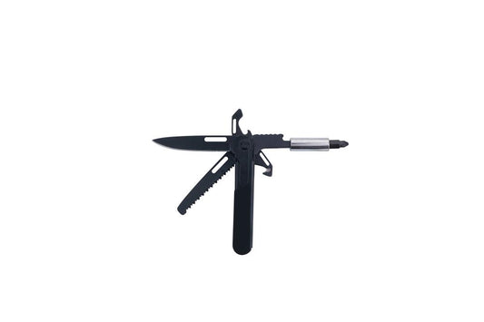 munkees Multitool Bit Set Black Line mit schwarzen Schrauberaufsätzen im Etui