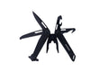 munkees Multitool 10-in-1 Black Line schwarzes Taschenmesser mit Werkzeugfunktionen