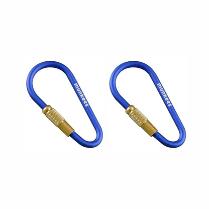 munkees Mini Link Karabiner mit Schraubverschluss (2 Stück)
