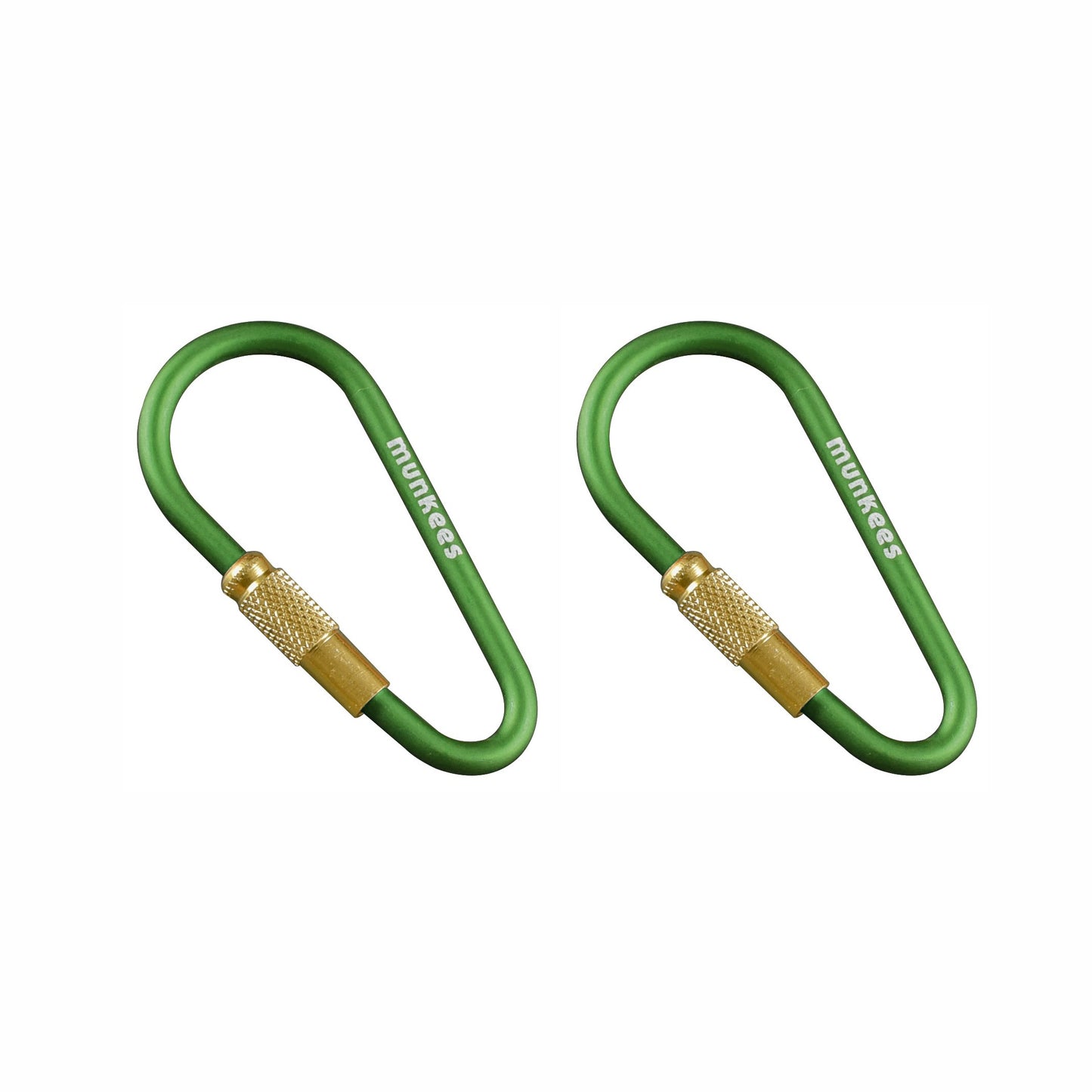 munkees Mini Link Karabiner mit Schraubverschluss (2 Stück)