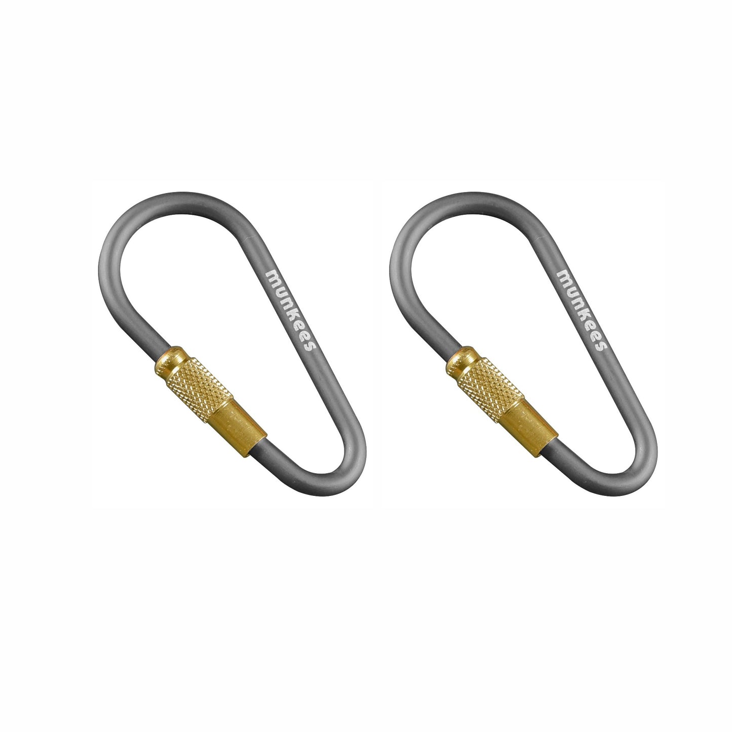 munkees Mini Link Karabiner mit Schraubverschluss (2 Stück)