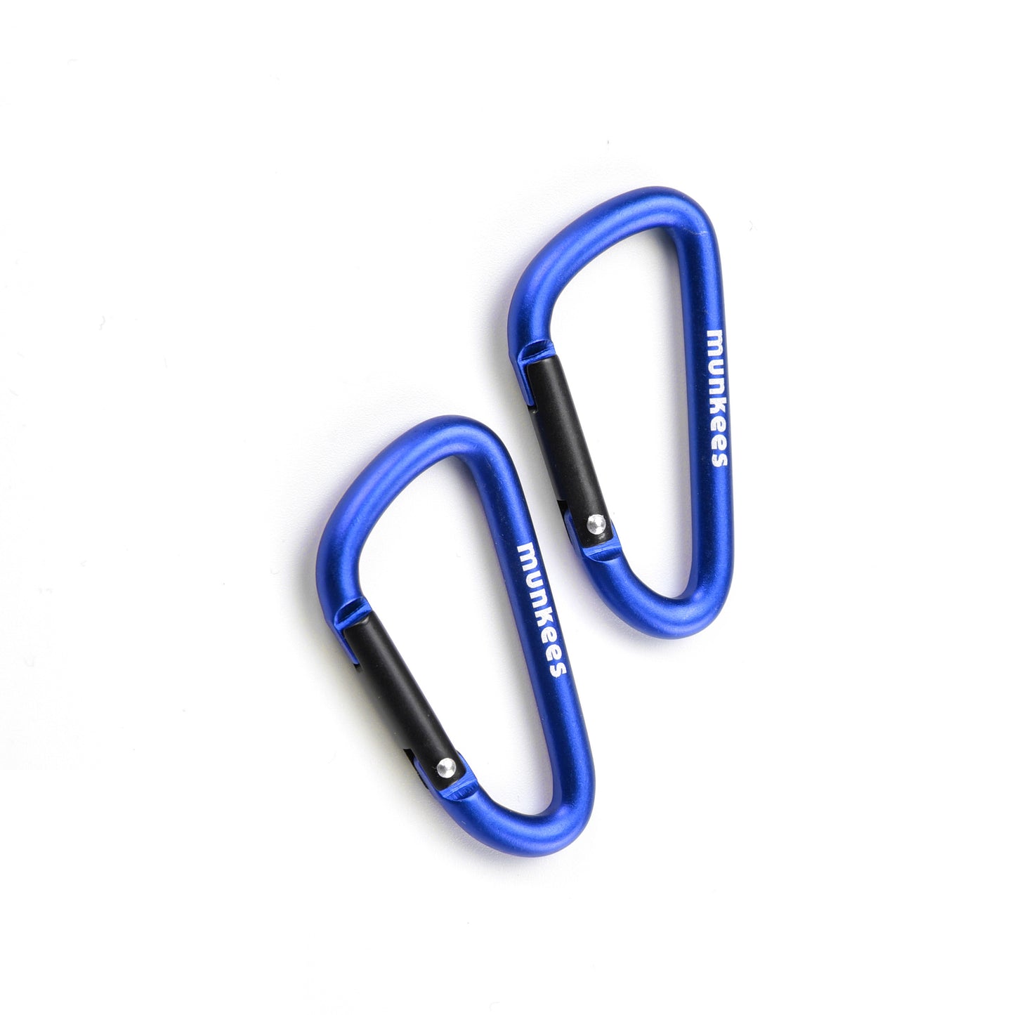 munkees Karabiner D-Form – 2 Stück, 50 mm