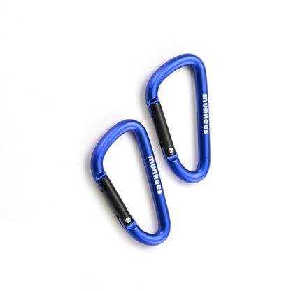 munkees Karabiner D-Form – 2 Stück, 50 mm