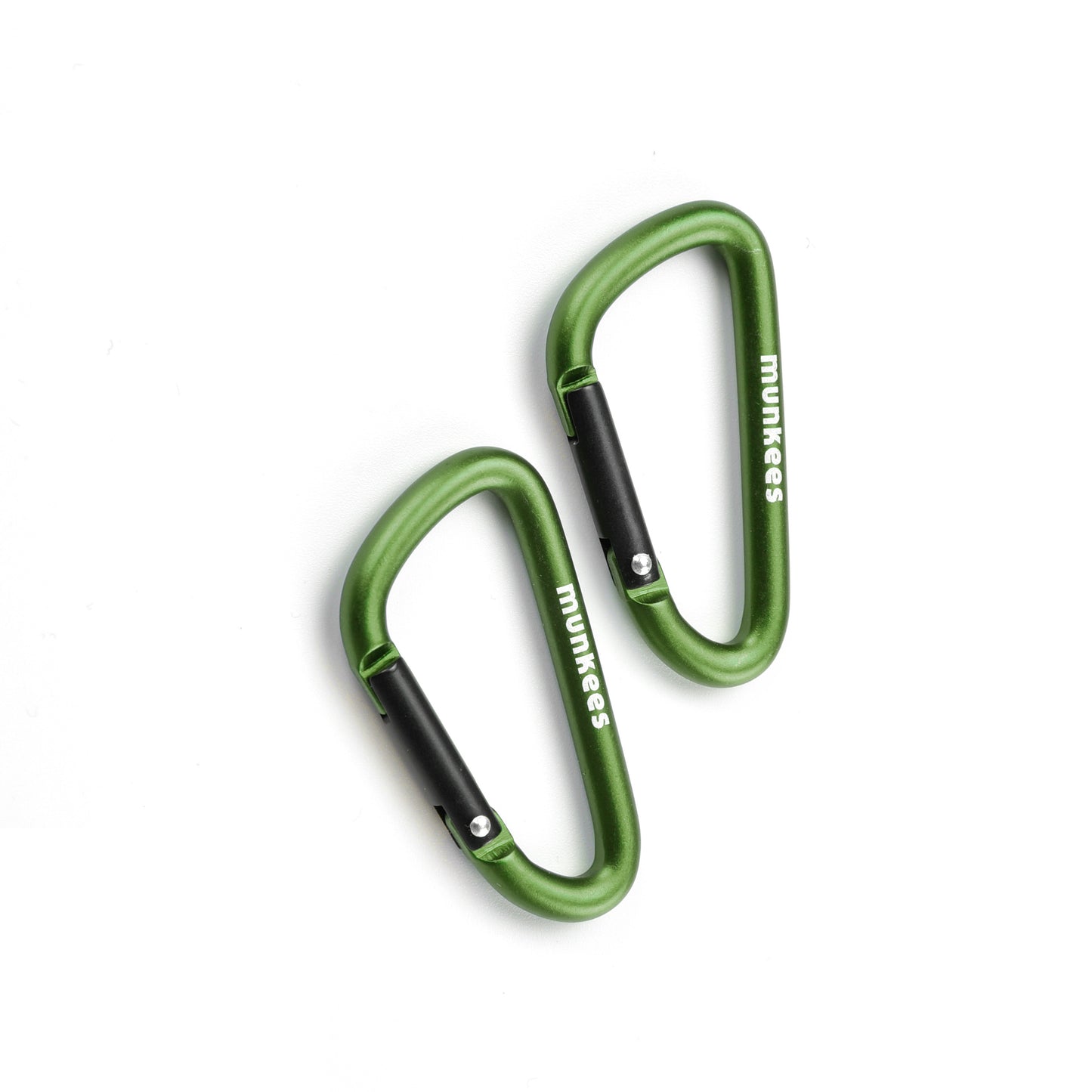 munkees Karabiner D-Form – 2 Stück, 50 mm