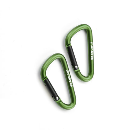 munkees Karabiner D-Form – 2 Stück, 50 mm