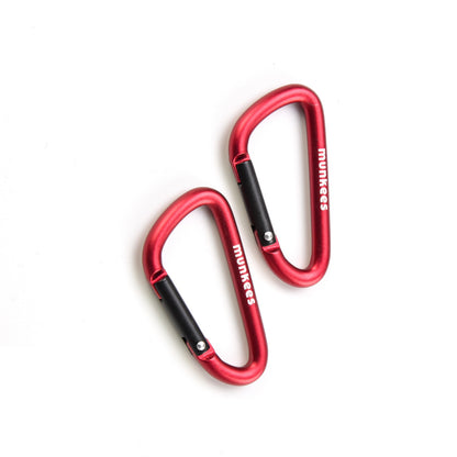 munkees Karabiner D-Form – 2 Stück, 50 mm