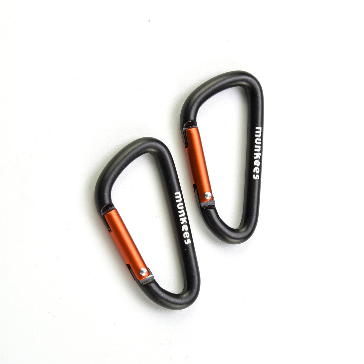 munkees Karabiner D-Form – 2 Stück, 50 mm
