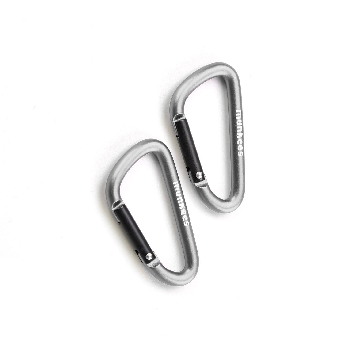 munkees Karabiner D-Form – 2 Stück, 50 mm