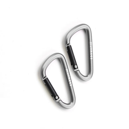 munkees Karabiner D-Form – 2 Stück, 50 mm