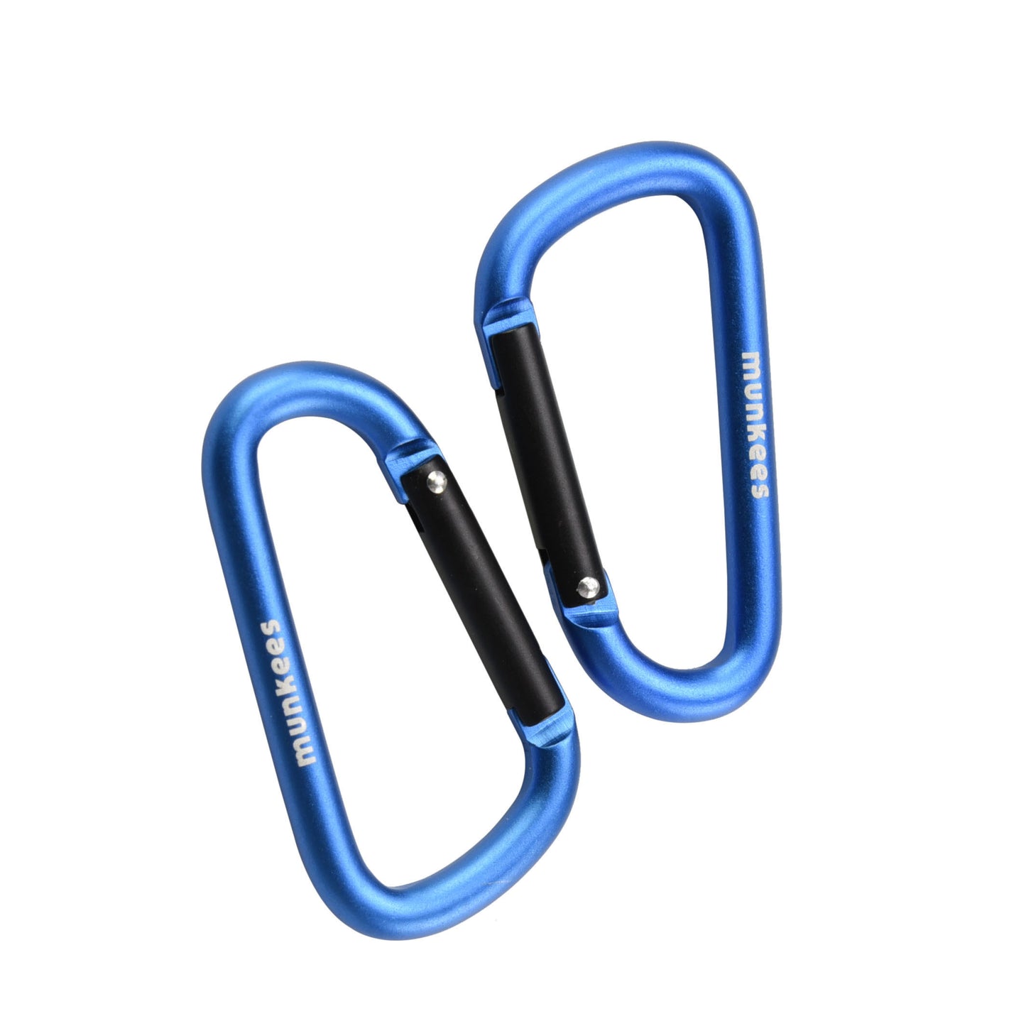 munkees Karabiner D-Form – 2 Stück Ø 6 x 60 mm