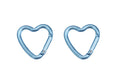 Munkees Mini Herz-Karabiner 2er-Set Baby Blue in hellblauer Farbe