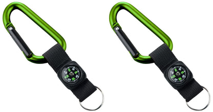 munkees Karabiner-Schlüsselanhänger mit Kompass