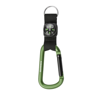 munkees Karabiner mit Kompassband und Schlüsselring