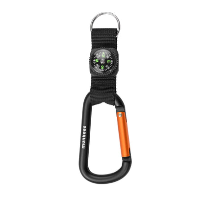 munkees Karabiner mit Kompassband und Schlüsselring