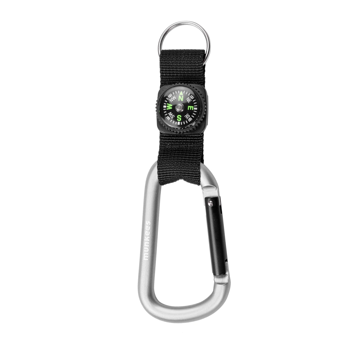 munkees Karabiner mit Kompassband und Schlüsselring