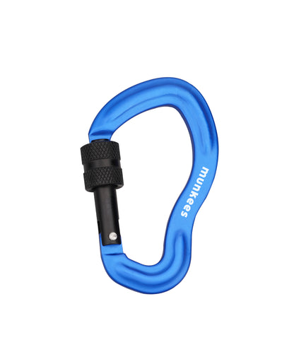 munkees Karabiner mit Schraubverschluss "Ohr"