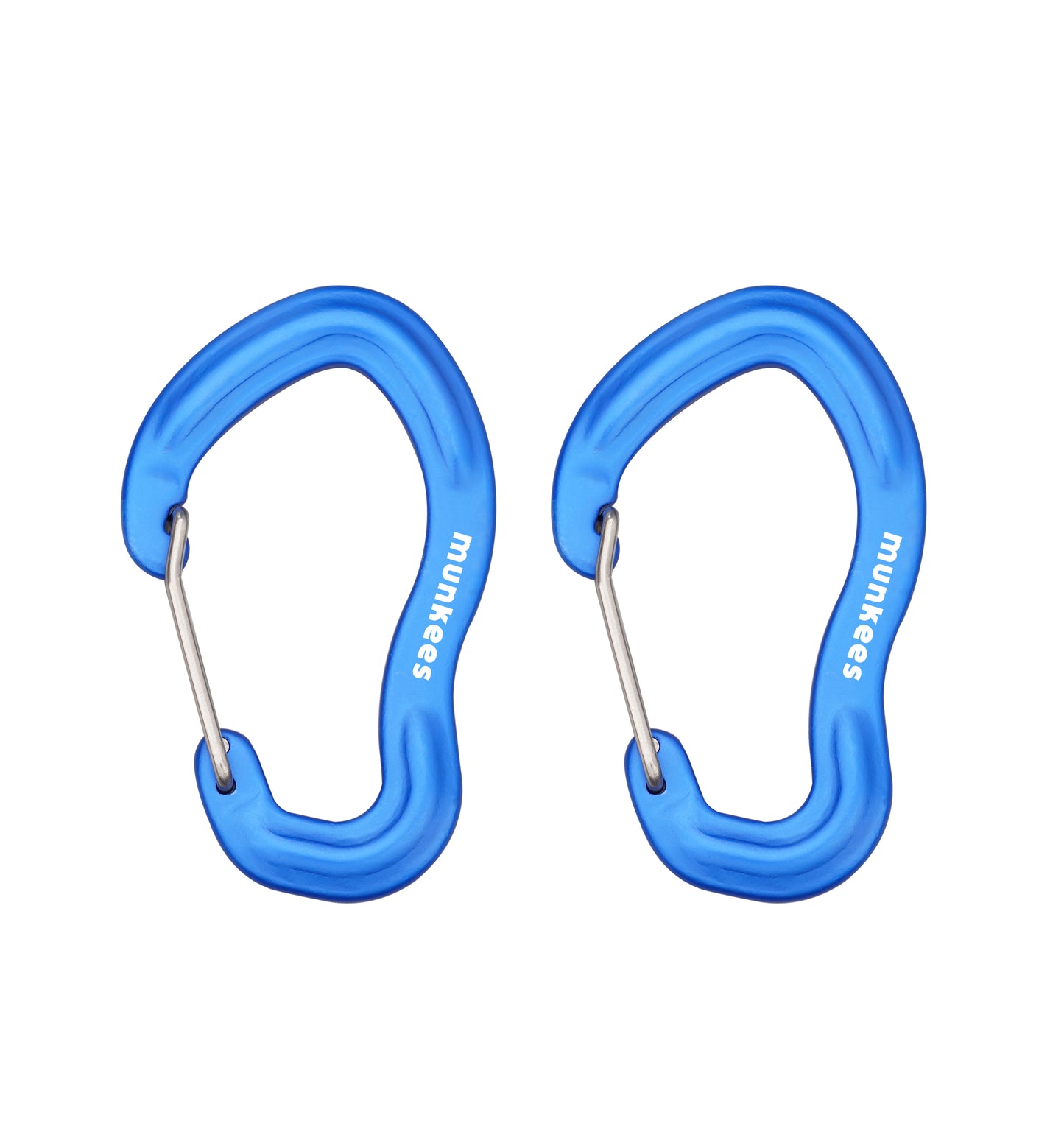 munkees Karabiner mit Drahtschnapper – 2 Stück
