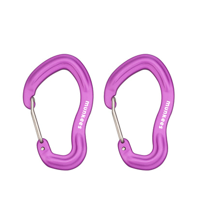 munkees Karabiner mit Drahtschnapper – 2 Stück