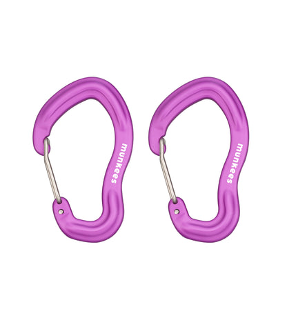 munkees Karabiner mit Drahtschnapper – 2 Stück